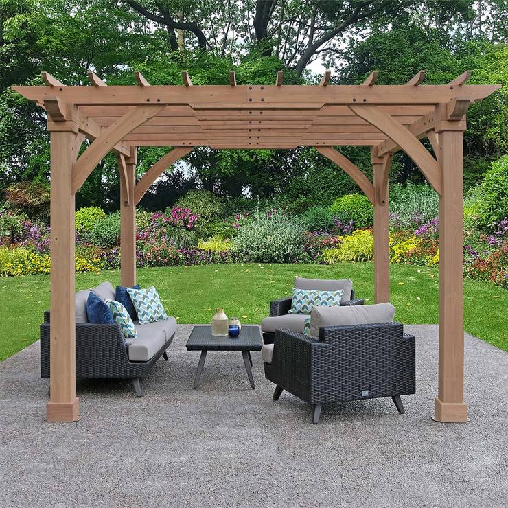 Yardistry Pérgola de Madera de 3.6m x 3.6m — Imagen 3 de 4