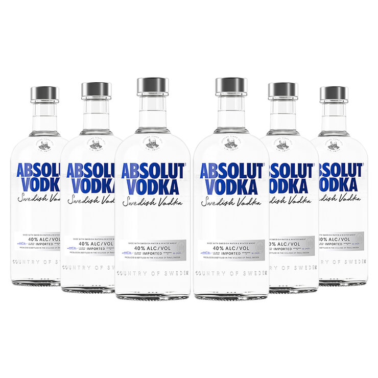 Vodka Absolut Azul 6/750ml — Imagen 1 de 3