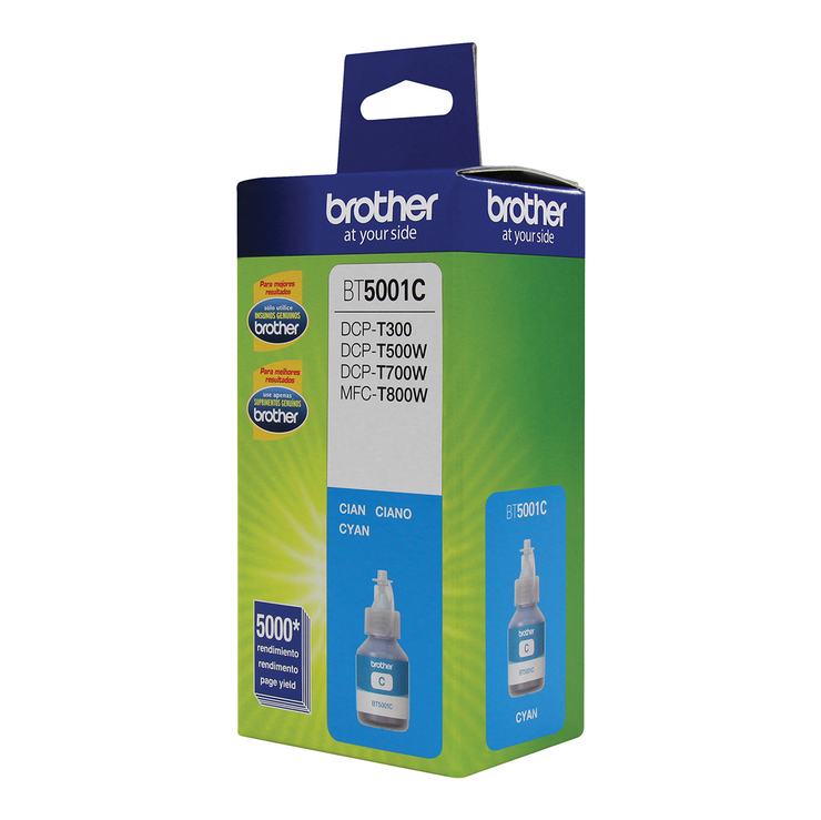 Brother Botella de Tinta 5001C Color Cian 3 Piezas — Imagen 3 de 3