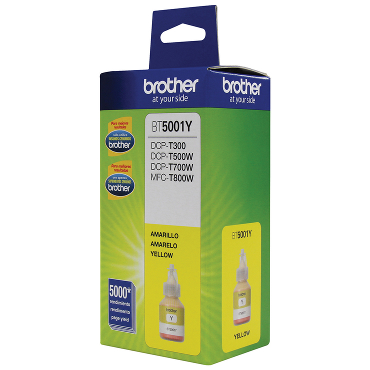 Brother Botella de Tinta 5001Y Color Amarillo 3 Piezas — Imagen 3 de 3