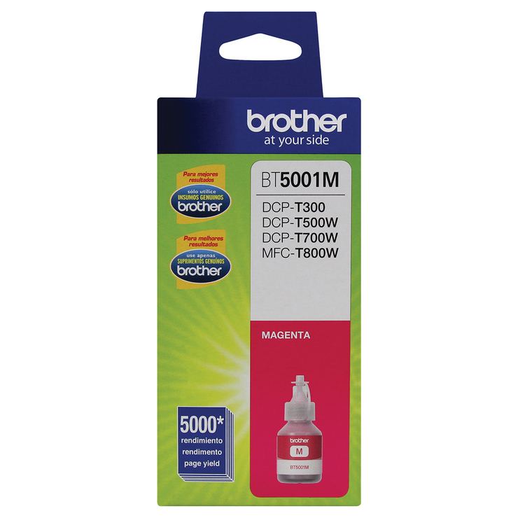 Brother Botella de Tinta 5001M Color Magenta 3 Piezas — Imagen 3 de 3