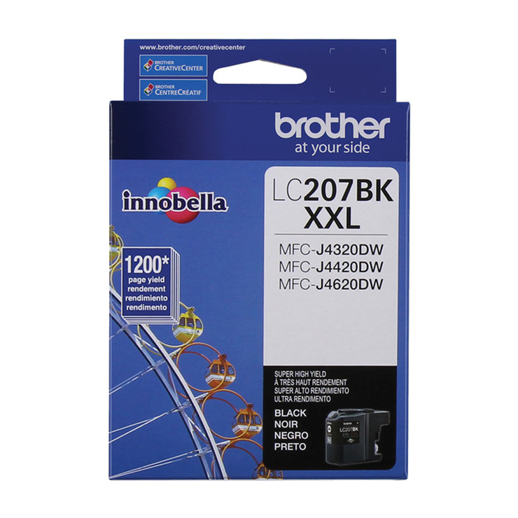 Brother Cartucho de Tinta 207BK XXL Color Negro Super Alto Rendimiento — Imagen 1 de 3