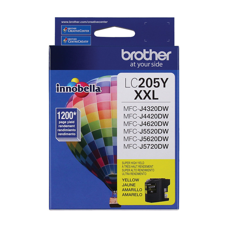 Brother Cartucho de Tinta 205Y XXL Color Amarillo Super Alto Rendimiento — Imagen 1 de 2