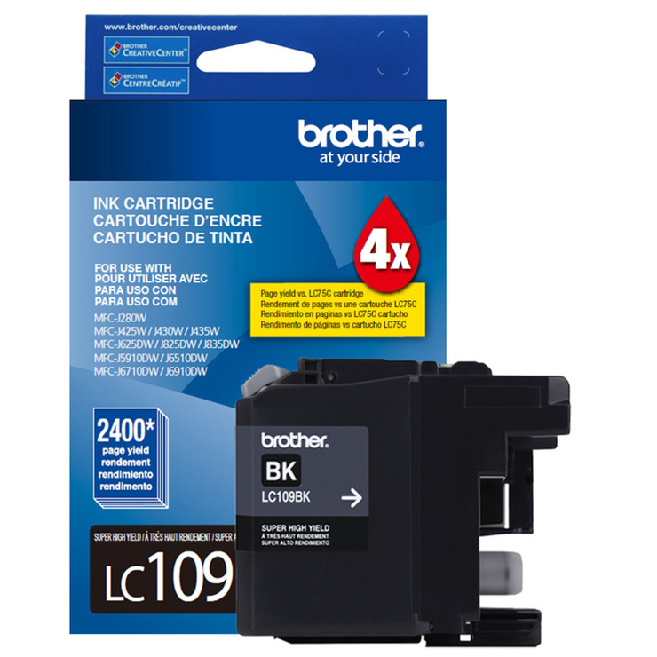Brother Cartucho de Tinta 109 XXL Color Negro Super Alto Rendimiento — Imagen 1 de 2