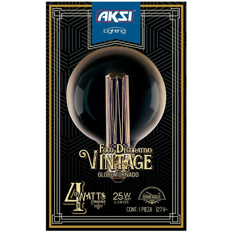 AKSI, 3 Focos Decorativos LED Vintage Globo — Imagen 2 de 3