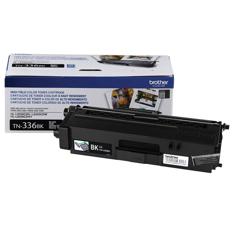Brother Cartucho de Tóner TN336BK Color Negro de Alto Rendimiento — Imagen 1 de 3