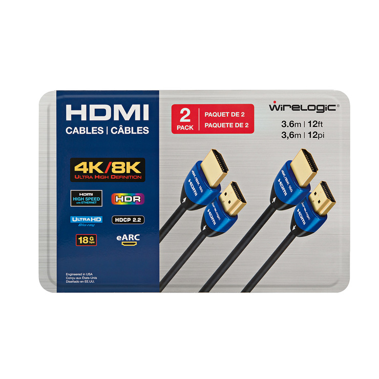 Wire Logic Cable de HDMI 8K/4K -Paquete de 2 — Imagen 3 de 3