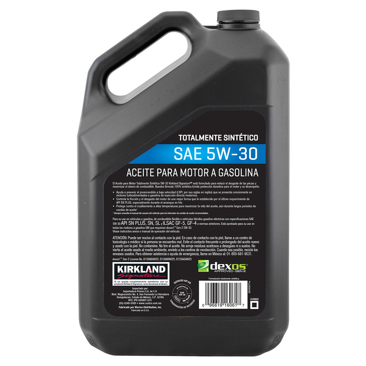 Kirkland Signature Aceite Sintético para Motor 5w30  80 cajas — Imagen 3 de 3