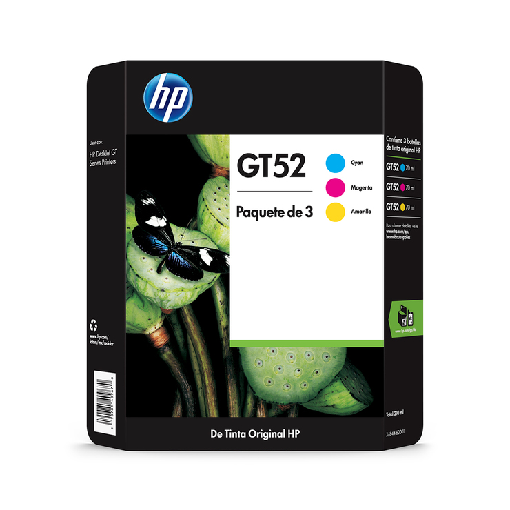 HP GT52 Botellas de Tinta de Colores — Imagen 1 de 4