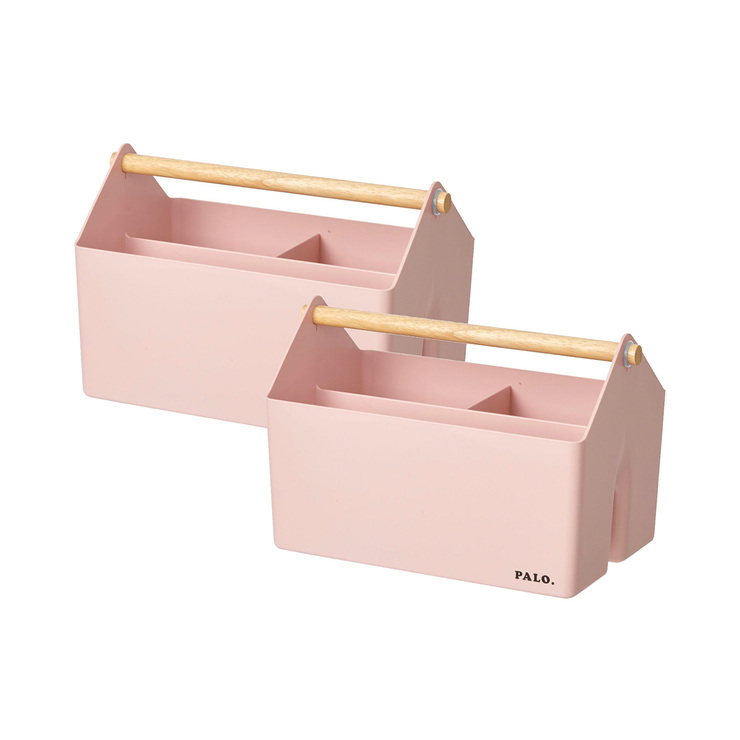 Litem, Set de 2 Canastas con Asa de Madera — Imagen 2 de 3