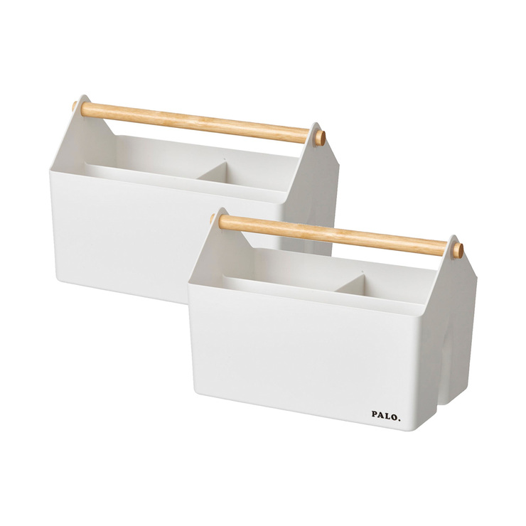 Litem, Set de 2 Canastas con Asa de Madera — Imagen 3 de 3