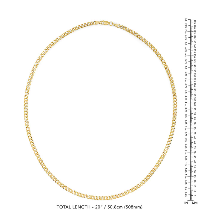 Cadena Para Caballero, Oro Italiano de 14K — Imagen 3 de 4