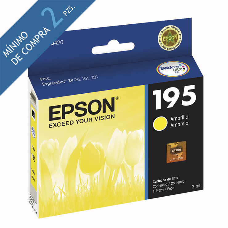 Epson cartucho de tinta 195 amarillo