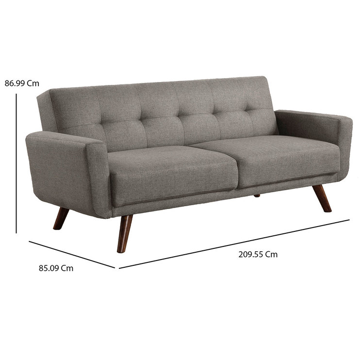 Sofá Cama Retro Color Gris, Coaster — Imagen 2 de 4