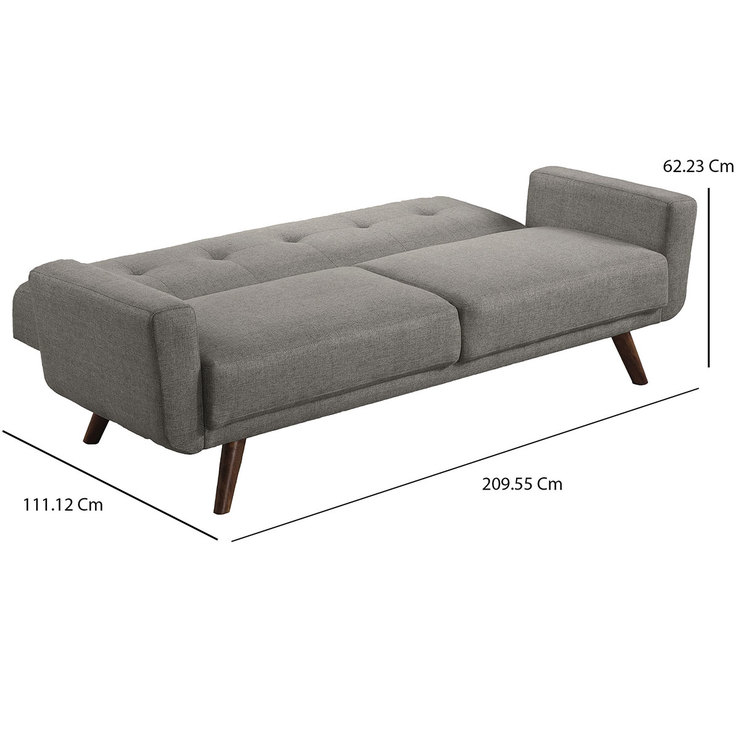Sofá Cama Retro Color Gris, Coaster — Imagen 3 de 4