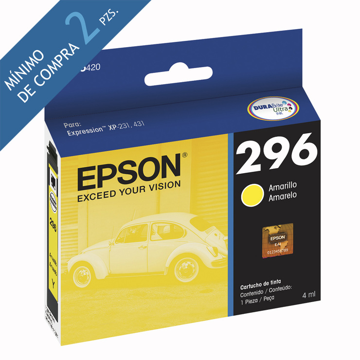 Epson cartucho de tinta 296 amarillo