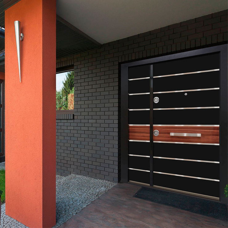 International Door Supply, Puerta de Alta Seguridad Santa Fe con Fijo Derecha — Imagen 4 de 4