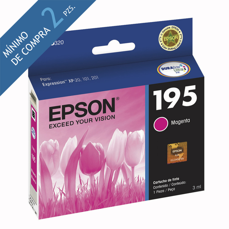 Epson cartucho de tinta 195 magenta