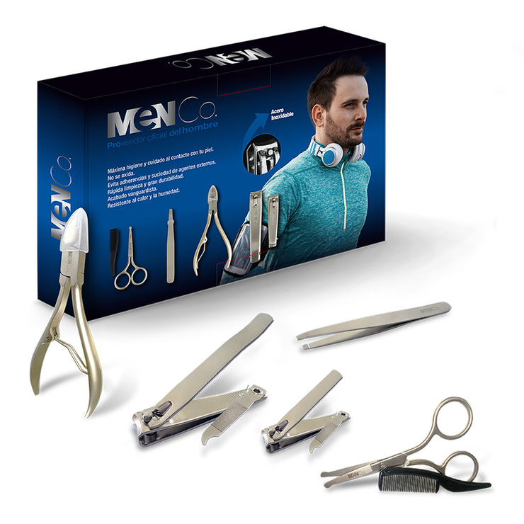 Kit de Cuidado Personal de Acero Inoxidable, Men Co, 6 piezas — Imagen 1 de 4