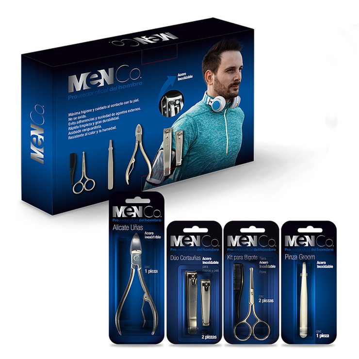 Kit de Cuidado Personal de Acero Inoxidable, Men Co, 6 piezas — Imagen 2 de 4