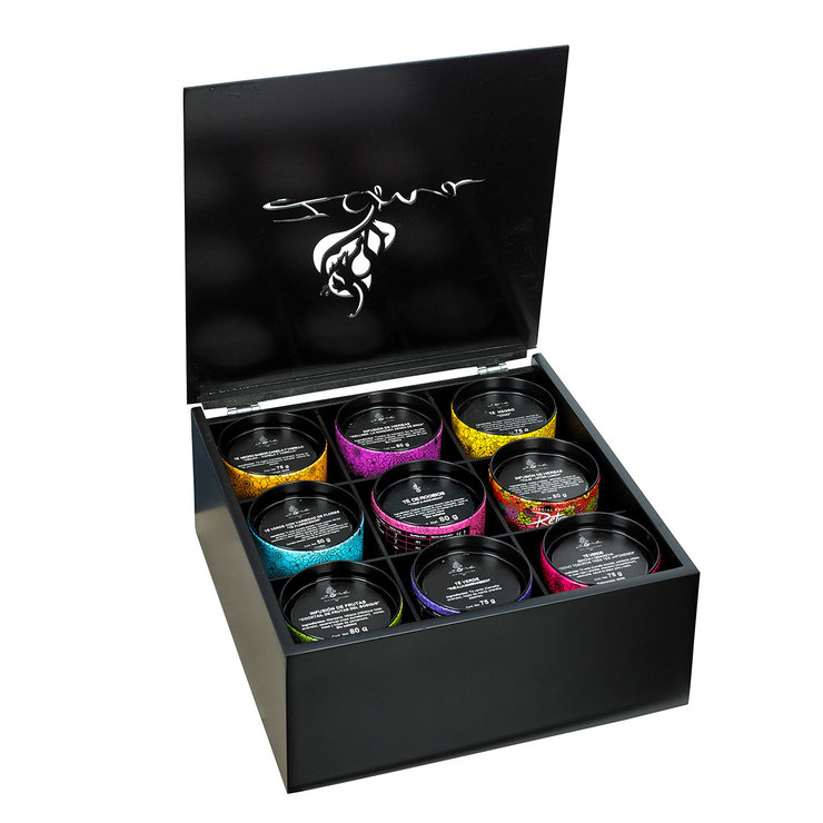 Colección de  9 Latas de Té de Hoja  Zoma Tea