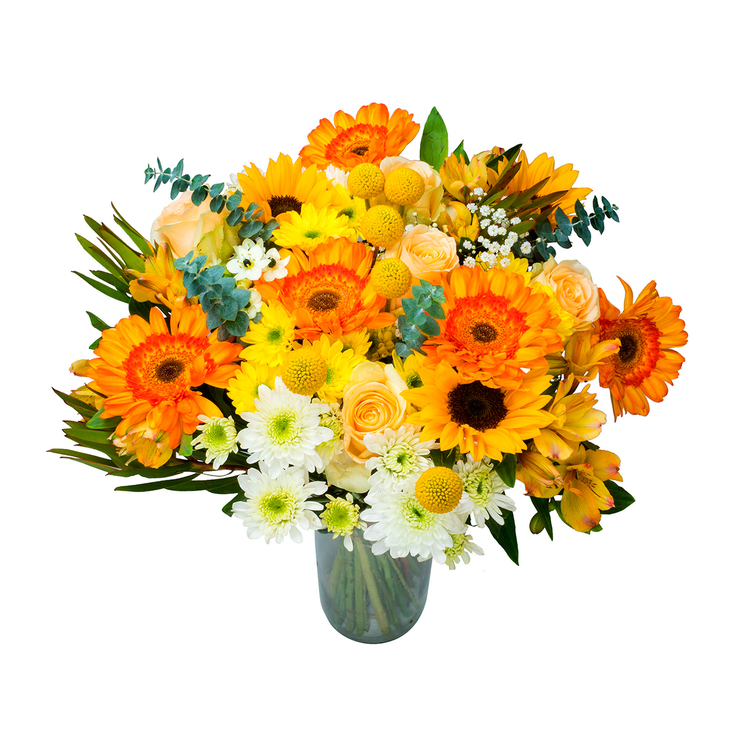 Chiltepec, Bouquet Mixto en Tonos Amarillos — Imagen 2 de 3