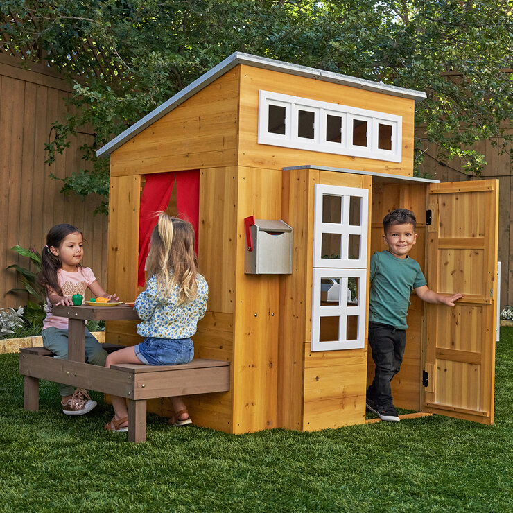 KidKraft Casa de Juego Moderna para exteriores — Imagen 1 de 4
