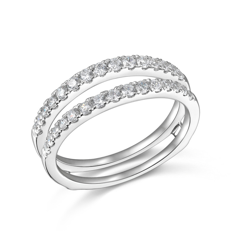 Anillo, 1.00ctw Diamantes, Oro Blanco de 14Kt — Imagen 4 de 4