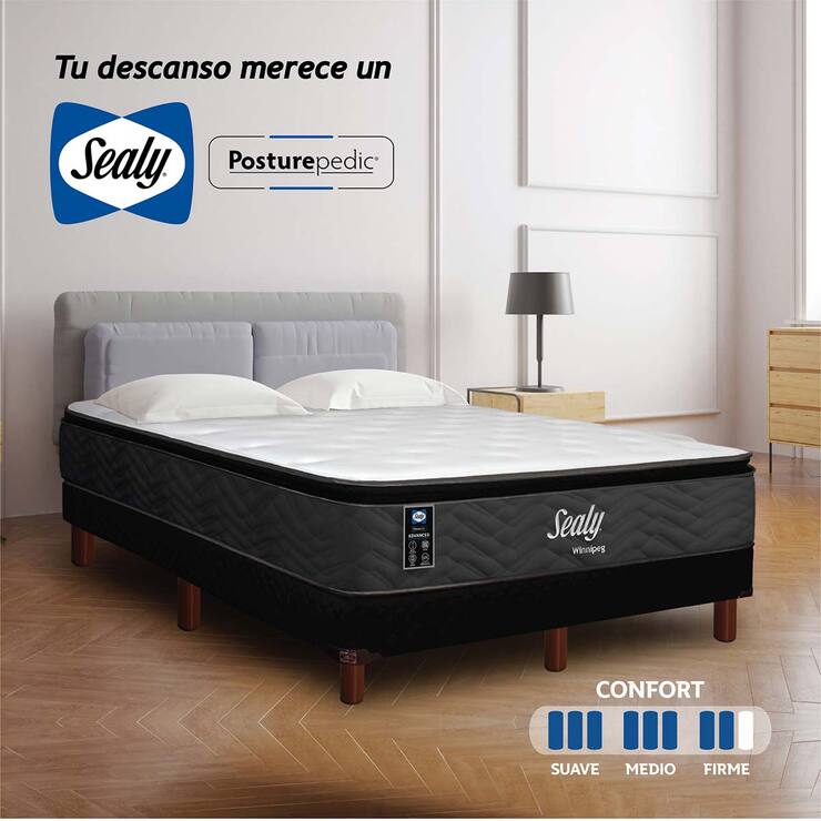 Sealy, Winnipeg, colchón y box queen size — Imagen 1 de 4