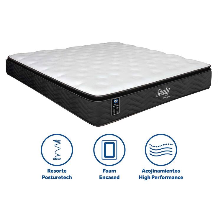 Sealy, Winnipeg, colchón king size y box — Imagen 2 de 4