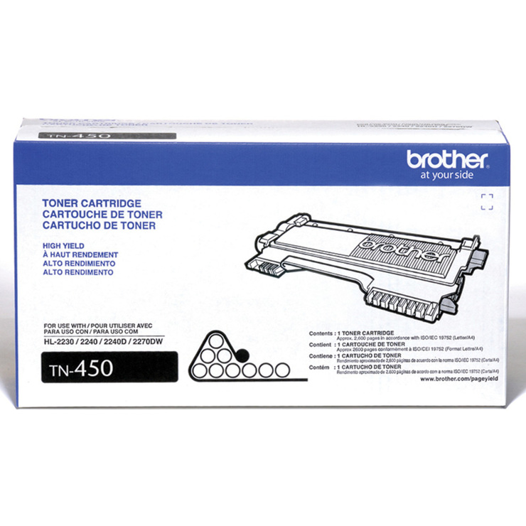 Brother Cartucho de Tóner TN450 Color Negro — Imagen 2 de 3