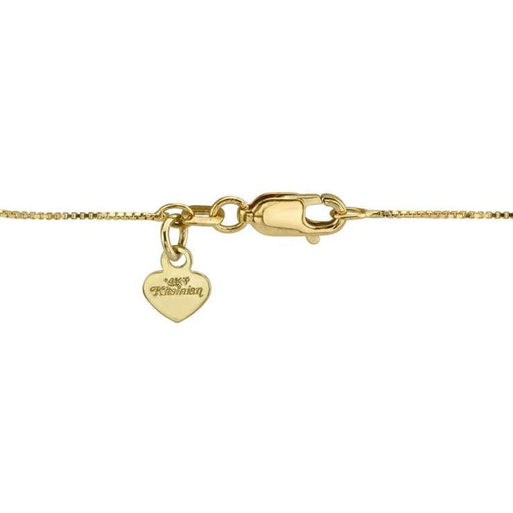 Collar, 0.29ctw Diamantes, Fleur de Lis, Oro Amarillo 14kt — Imagen 2 de 2