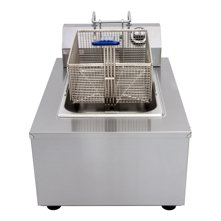 Freidor eléctrico San-Son capacidad de 4.5Lt, acero inoxidable — Imagen 2 de 3
