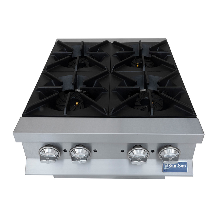 Parrilla San-Son de 4 quemadores, acero inoxidable  — Imagen 1 de 4