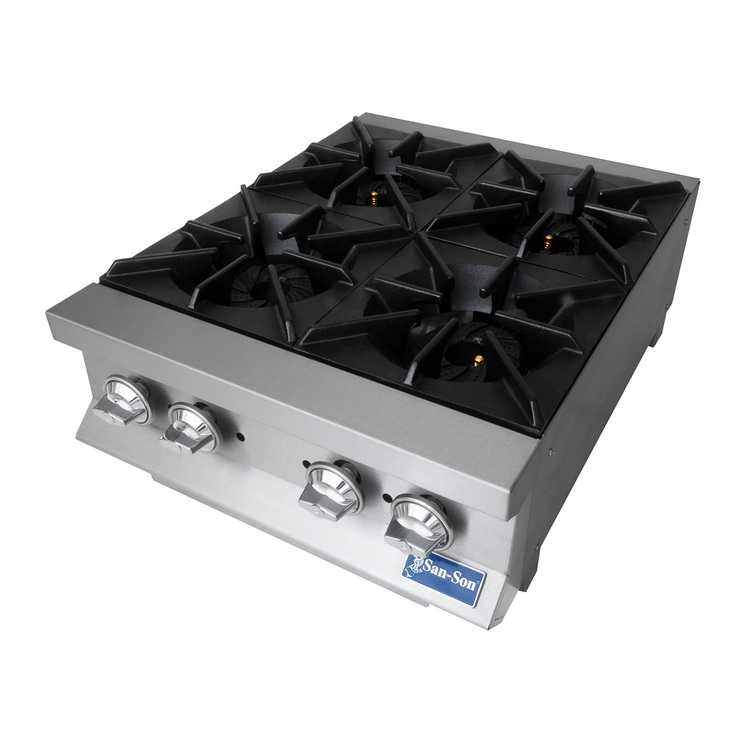 Parrilla San-Son de 4 quemadores, acero inoxidable  — Imagen 2 de 4