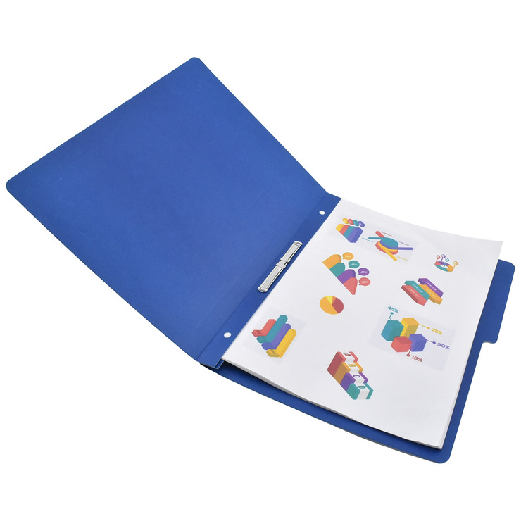 Wilson Jones Folder de Papel con Broche Metálico Color Azul — Imagen 4 de 4