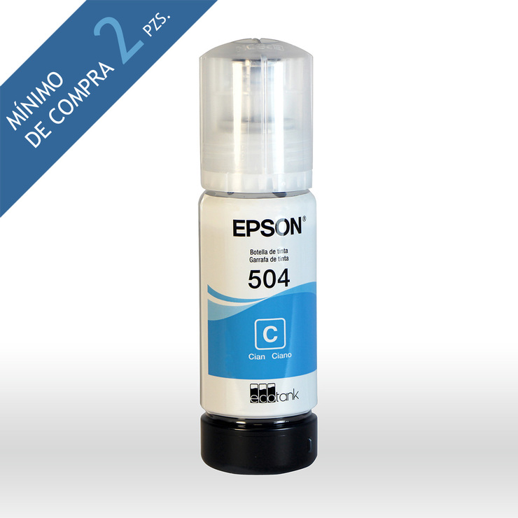 Epson botella de tinta 504 cian — Imagen 1 de 2