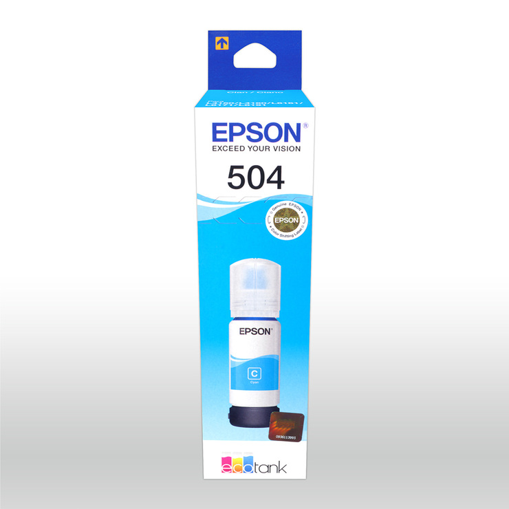 Epson botella de tinta 504 cian — Imagen 2 de 2