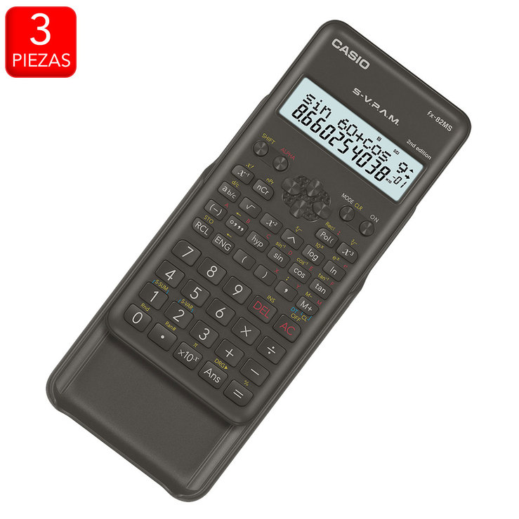 Casio Calculadora Científica FX-82MS con 240 Funciones