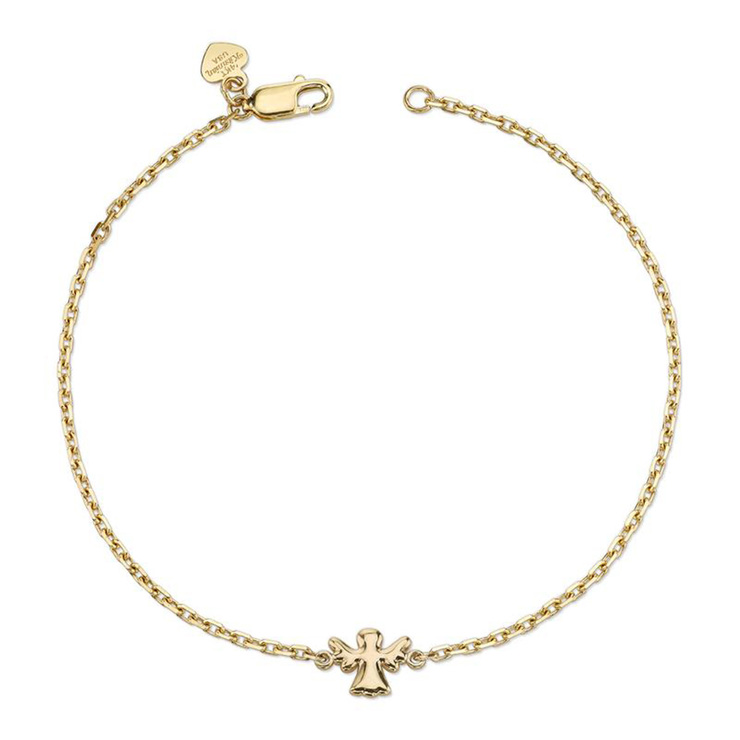 Pulsera para Bebé, Angel, Oro Amarillo de 14kt