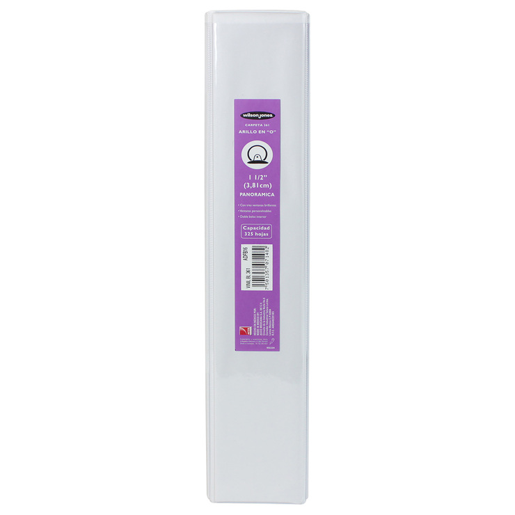 Wilson Jones Carpeta de 1.5 Pulgadas con 3 Arillos en O Color Blanco — Imagen 2 de 2