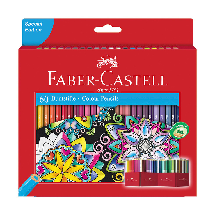 Faber-Castell caja de 60 colores hexagonales — Imagen 1 de 2
