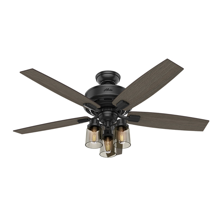 Hunter, Ventilador de Techo Bennett 52" - Negro Mate — Imagen 1 de 4