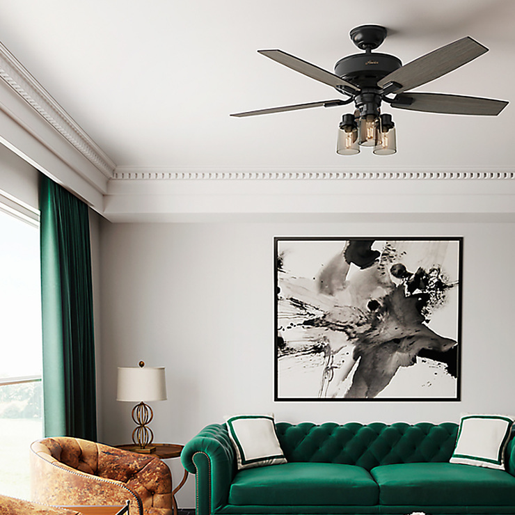 Hunter, Ventilador de Techo Bennett 52" - Negro Mate — Imagen 2 de 4
