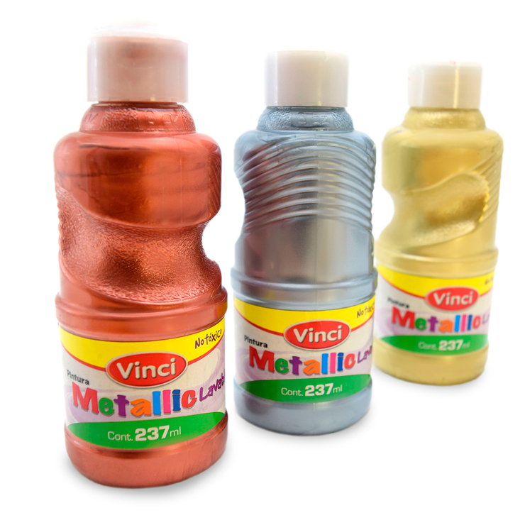 Vinci temperas de colores metálicos — Imagen 3 de 3