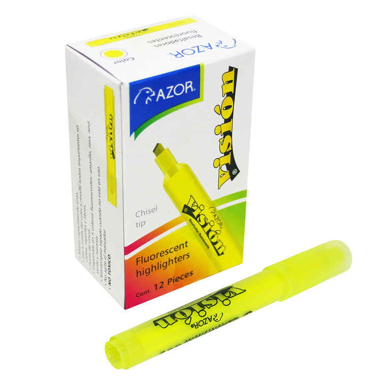 Azor Vision resaltador punto cincel 0.6mm amarillo — Imagen 1 de 2