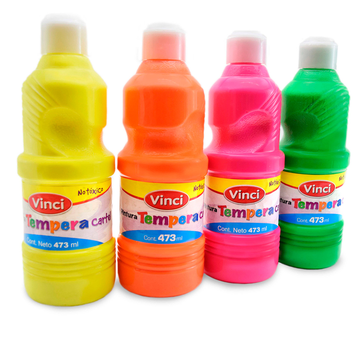 Vinci tempera de colores fluorescentes — Imagen 3 de 3