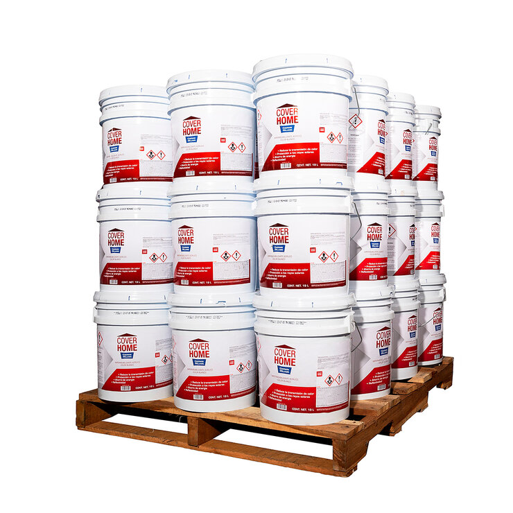 Cover Home, Pallet de Impermeabilizante Acrílico Blanco, 36 piezas