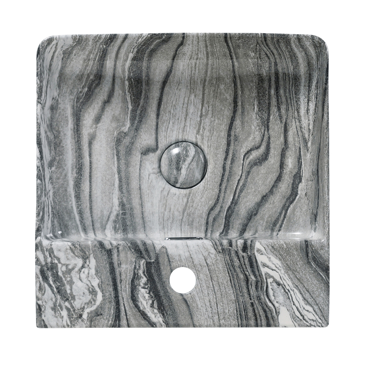 Moorefield, Lavabo de Baño de Cerámica Veteada Colombe  — Imagen 4 de 4