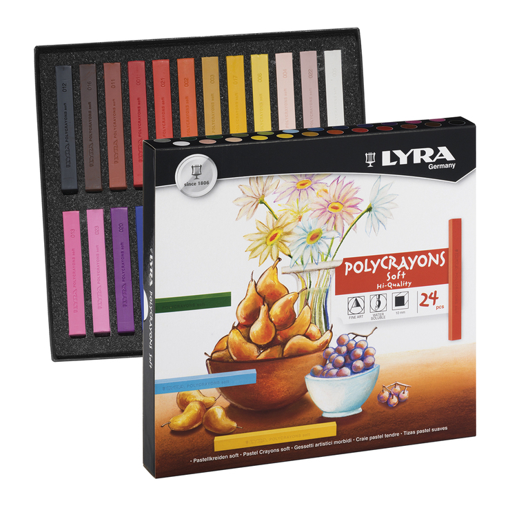 Lyra Crayones Pastel Suaves con 24 Colores — Imagen 1 de 3